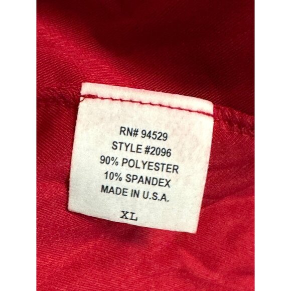 Red Velvet Long-Sleeve Tunic Top With Black Baroque Print V-Neck - Picture 8 of 9